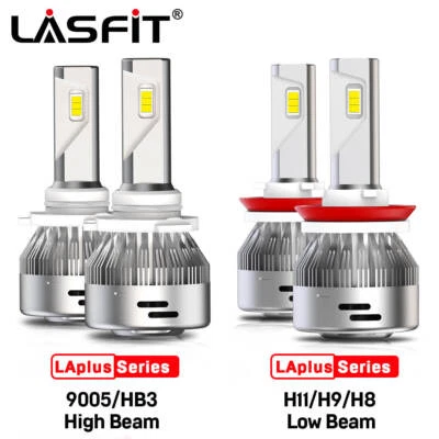 Kit de bombillas LED de haz alto o haz bajo Lasfit H11 / 9005 60W 6000LM blanco Foto 1 de 4