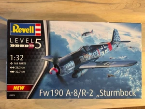 1/32 Revell Focke Wulf Fw190 A-8 "Sturmbock" #03874 with LOTS of Extras! - Picture 1 of 2