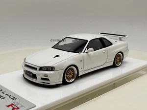 1/43 Make Up Nissan Skyline R34 GTR V-Spec ll weiß mit BBS LM Rad / Autoart - Bild 1 von 12