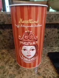 Contenitore lattina caffè italiano vuoto latta Morettino Sicilia boutique dall'Italia - Foto 1 di 8