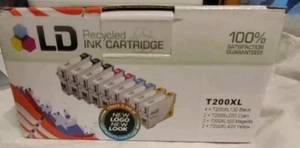 10 Pack T200XL Ink Cartridge 4 Black, 2 Yellow, Cyan, And Magenta - Picture 1 of 6