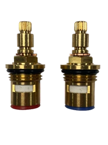pipescenes555 DISC013-4 Ceramic Disc Tap Cartridge Valves 20 Teeth x 7.6mm PAIR - Picture 1 of 4