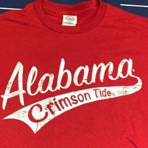 Alabama Crimson Tide Cardinal Tail Sweep T-shirt Cardinal - Picture 1 of 2