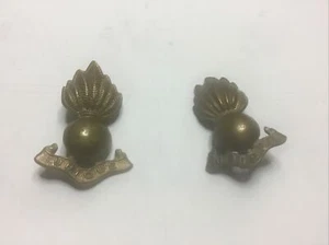 Insignias de gorra de artillería vintage W.W.1 de 2"" de alto 1 1/2"" de ancho - Imagen 1 de 5