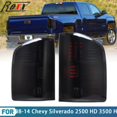 Luces traseras LED 2007-2013 para Chevy Silverado 1500 2500HD lámpara de freno negro humo Foto 1 de 4