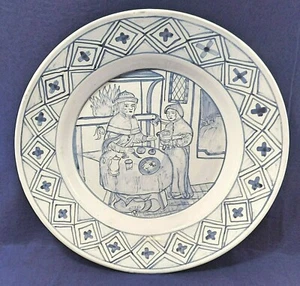 "CUENCO DE PIEZA CENTRAL Portugal Portugués Loza Azul y Blanco 13" - Imagen 1 de 6