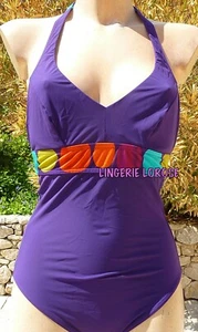 Badeanzug 1 Stück von RASUREL (entkratzt) 2C/85C/70C VIOLETT - Bild 1 von 6