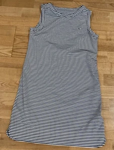 Girl's Vineyard Vines Navy Striped Sundress Size L 14 EUC - Picture 1 of 4