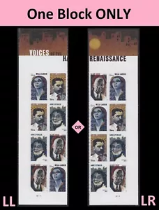 US 5474a Voices of the Harlem Renaissance F plate block 8 MNH 2020 - Picture 1 of 1