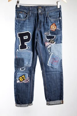 Ralph Lauren Girls Size 10, Distressed Boyfriend Jeans, Limited Edition - Image 1 of 4