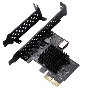 PCI-E 2X auf USB3.1 A-Key Gen2 vorne Typ-C Erweiterungskarte 10 Gbit/s Typ-E intern... - Bild 1 von 7