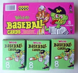 2007 Weird-Oh's Baseball Card Reprint Wax Box 24 Packs Hawk RE-ISSUE - Picture 1 of 13