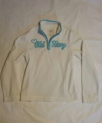 Дети девочек белый и бирюзовый старый темно-синий 3/4 молнии толстовка размер большой. Хорошее состояние товара - Изображение 1 из 3