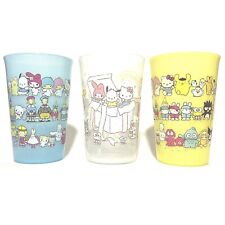 Sanrio Characters Plastic Tumbler Cup Lot of 3 Colors New 15.2 fl oz from Japan