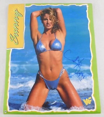 Póster original firmado por Sunny Tammy Sytch 16x20 WWF Wrestling 1996 WWE ECW  Foto 1 de 4