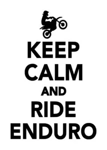 Decalcomania Keep Calm And Ride Enduro #1 4"x6" colore a scelta - Foto 1 di 2