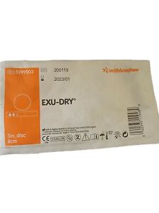 Exu-dry absorbent pad dressing circle for wet weeping wounds 3.25 " diameter