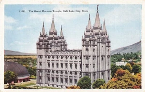 Salt Lake City Utah Mormonentempel Postkarte B261 - Bild 1 von 2