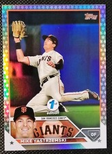 ⚾ Mike Yastrzemski 2023 Topps 1st Edition #98 Platinum Stars Foil SN 1/1