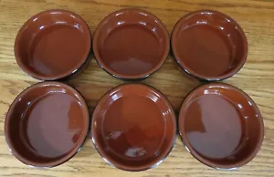 Cermer Glazed Terra Cotta Ramekins Creme Brulee Flan Dip Dish Set of 6 - Picture 1 of 17