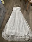 Ladies Prom/ Party Long Dress In Off White Size Small 