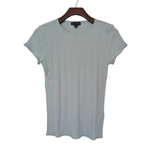 J. Crew Pointelle Kurzarm T-Shirt Gr. S Blau Neu mit Etikett CI597 - Bild 1 von 6