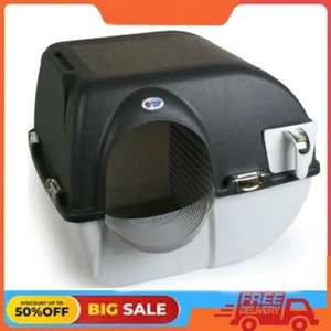 Omega Paw Elite Self-Cleaning Litter Box, Black - Picture 1 of 8