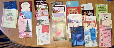 Christmas Cards New BULK LOT of 180 Cards Assorted W/Envelopes Hallmark/Joyfully - Image 1 of 4