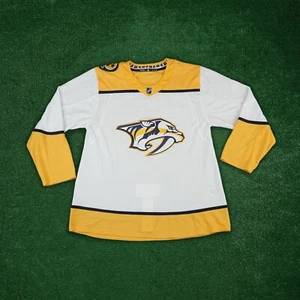 Nashville Predators NHL Adidas Men's White Authentic On-Ice Pro Jersey - Picture 1 of 5