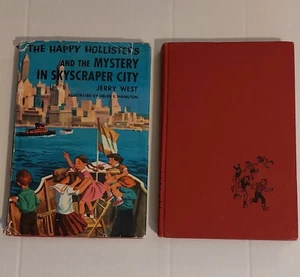 The Happy Hollisters By Jerry West 2 Vintage Illustrated Hardcover Story Books - Imagen 1 de 18