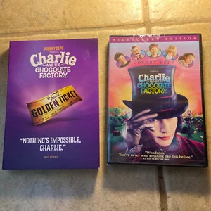 Charlie And The Chocolate Factory DVD New Factory Sealed 2005 Johnny Depp - Picture 1 of 3