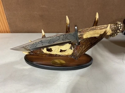¡NUEVO! Cuchillo de exhibición de águila/ciervo de 15" Foto 1 de 4