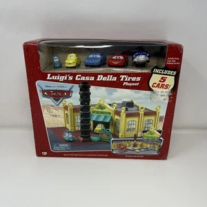 Disney Pixar Cars Luigi's Casa Della Tires Playset w/ 5 Cars New Sealed Box DMG - Picture 1 of 10