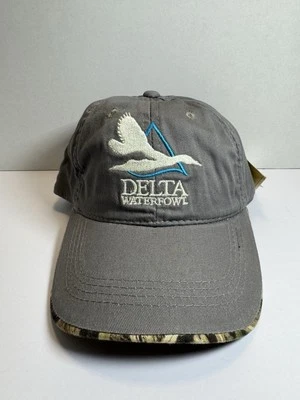 Delta Waterfowl Shadow Grass Camo Embroidered Duck Hunting Hat Adjustable NWT - Image 1 of 4