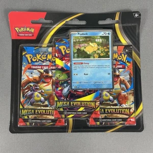 Pokemon TCG Mega Evolution 3-Pack Blister Card Psyduck Foil Promo NEW/Sealed - Picture 1 of 5
