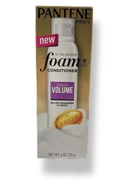 Acondicionador de cabello de espuma de volumen transparente Pantene Pro V en ducha 6 OZ Foto 1 de 4