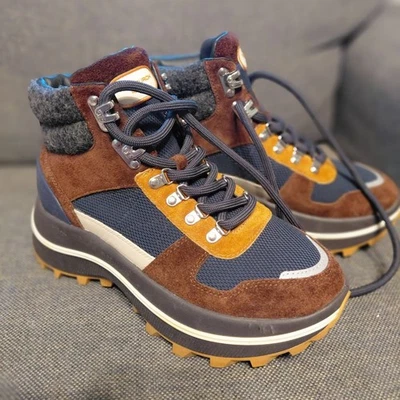 Botas de invierno y lluvia Tory Burch para mujer 8,5 marrón azul marino estilo senderismo Foto 1 de 4
