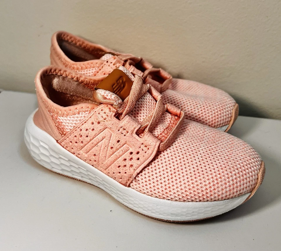 New Balance Sz 7 Kids Baby Infant Toddler Light Pink Slip On Running Shoes Girls - Image 1 of 4