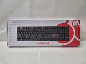 Cherry KC 200 MX mechanical Keyboard Office Gaming UK QWERTY USB Wired Black - Picture 1 of 12