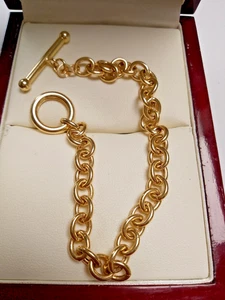 9ct gold Anchor link ladies bracelet Weight 5.8 grams Length 7 ½ inch - Picture 1 of 5