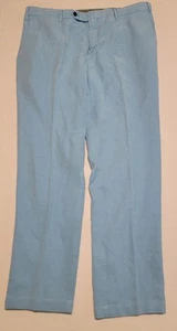 PT Torino Rebel Cotton and Linen Chino Men’s Pants 34x30 Powder Blue Slim Fit - Picture 1 of 11
