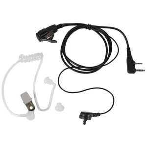 Auriculares 2 pines PTT MIC tubo acústico encubierto auriculares intrauditivos para UV-56345 - Imagen 1 de 8