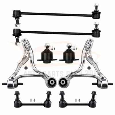 8pcs For 2001-2007 Volvo V70 S60 Front Lower Control Arms Ball Joints Sway Bars - Image 1 of 4