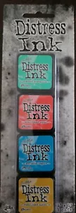 Tim Holtz Distress Mini Stempelkissen 4/Pkg-Kit 13, TDPK-46738 - Bild 1 von 2