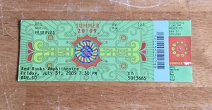 Phish July 31, 2009 Red Rocks Amphitheatre Morrison CO Concert Ticket - Picture 1 of 2