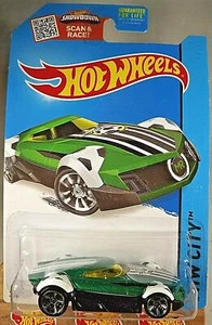 2015 Hot Wheels #66 HW City-HW All Stars MR11 Green-Black Variant w/Chrome MC5Sp - Picture 1 of 4