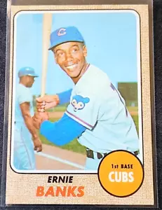 Ernie Banks 1968 Topps #355 Chicago Cubs Vintage EX-NM Schön! - Bild 1 von 4
