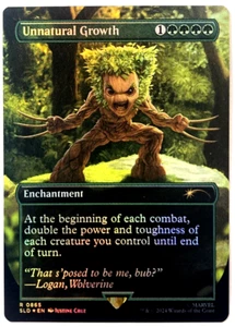MTG Unnatural Growth RAINBOW FOIL Secret Lair x Marvel Wolverine 0865 NM - Bild 1 von 6