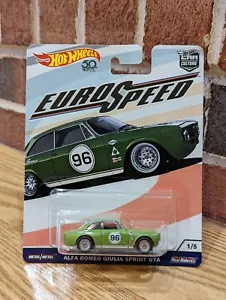 HOT WHEELS ALFA ROMEO GIULIA SPRINT GTA CAR CULTURE EURO SPEED REAL RIDERS 1/5 - Picture 1 of 3