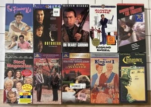 Factory Sealed VHS Lot - 10 Tapes - All Still Sealed - Mixed Genres - Picture 1 of 6